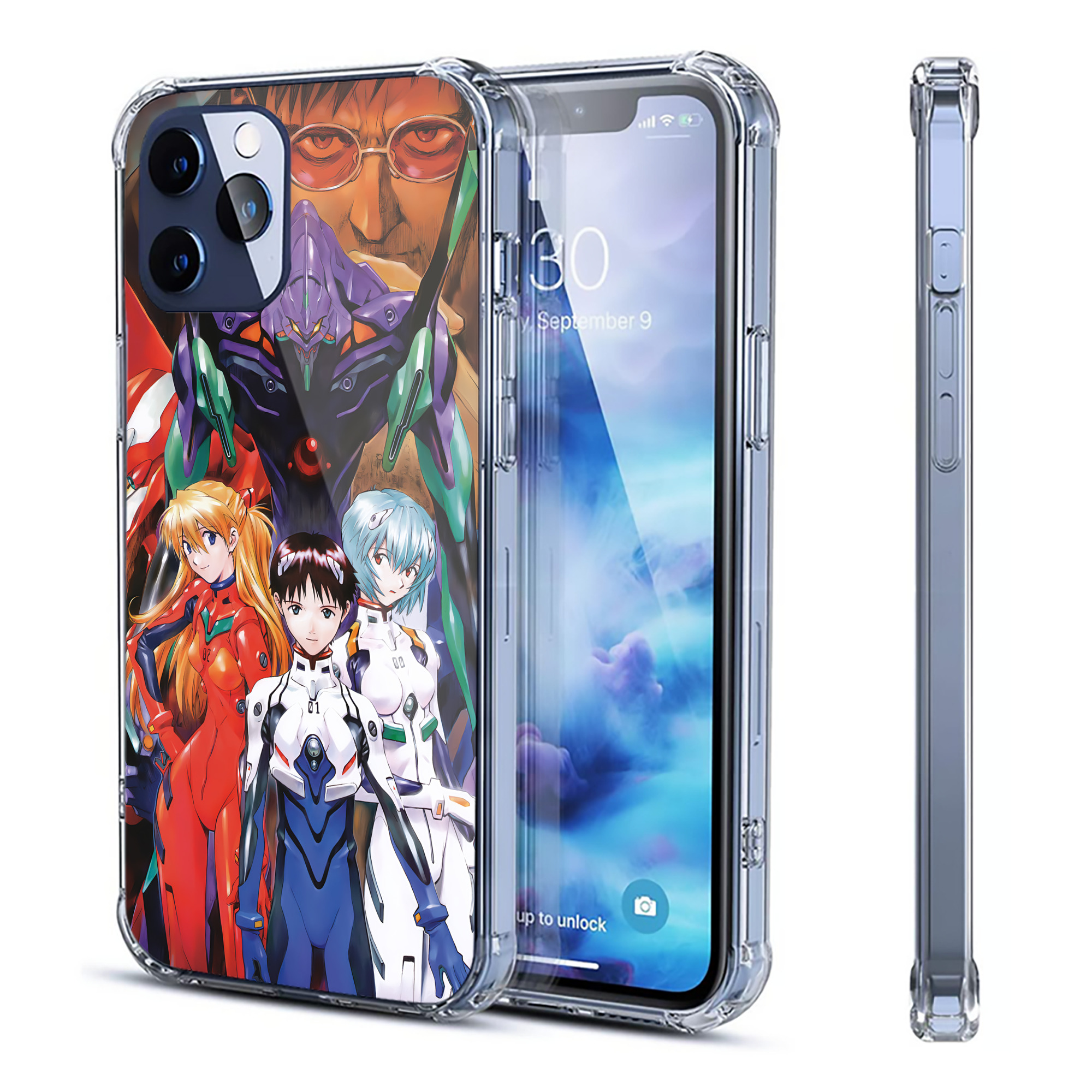 （画像用） EVA 新世紀エヴァンゲリオン 【iPhone 12シリーズ対応】透明スマホケース（クリアソフトケース）